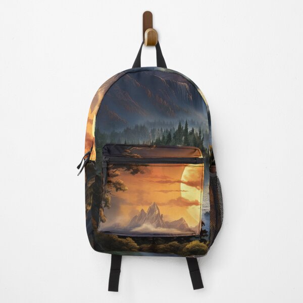 Item preview, Fantasy Landscape - Waterfall at Sunset designed and sold by Fantasy Masterpiece.