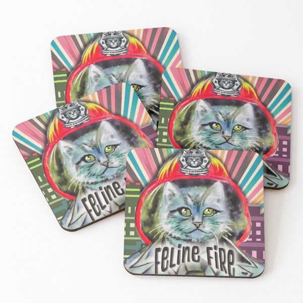 Item preview, Captain Blaze Whiskerpaws Feline Fine Firefighter designed and sold by gleefulme.