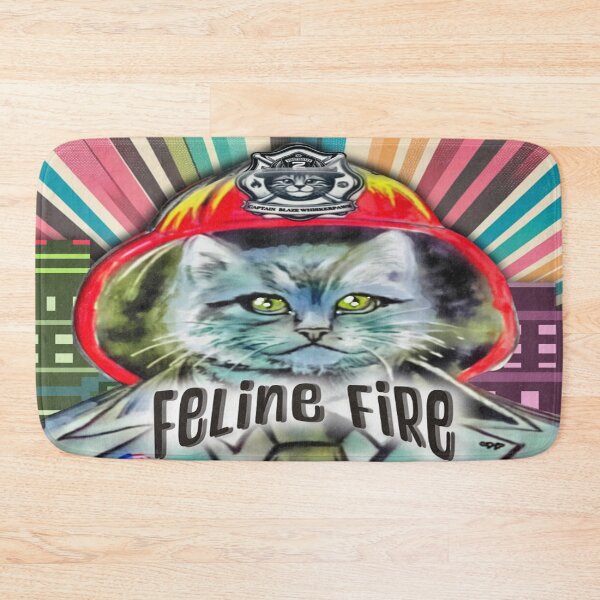 Item preview, Captain Blaze Whiskerpaws Feline Fine Firefighter designed and sold by gleefulme.