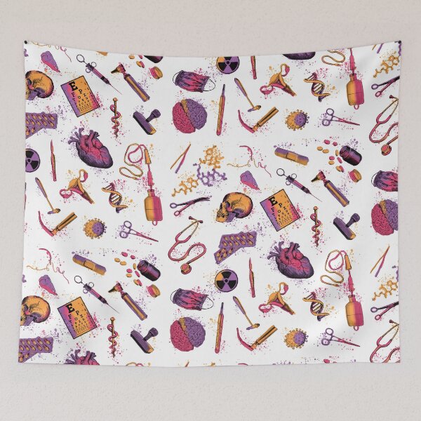 Item preview, Medical symbols for doctors and healthcare workers, vibrant watercolor designed and sold by Drawmecute.