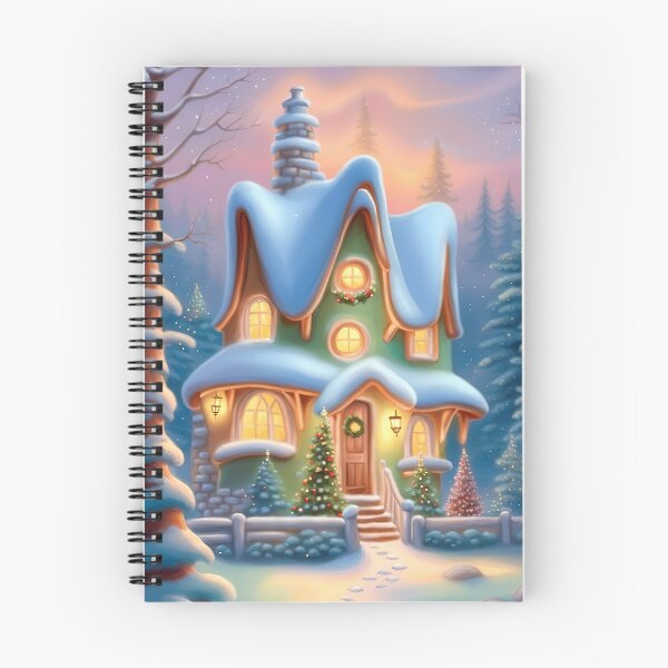 Item preview, Whimsical Storybook Winter Cottage designed and sold by FriskyLemur.