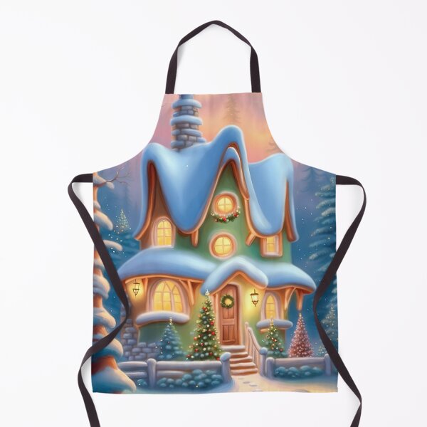Item preview, Whimsical Storybook Winter Cottage designed and sold by FriskyLemur.