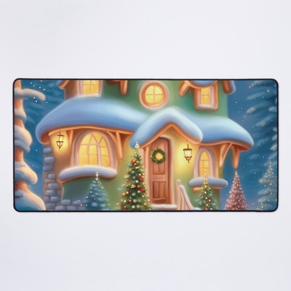 Item preview, Whimsical Storybook Winter Cottage designed and sold by FriskyLemur.