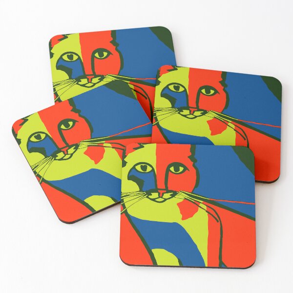 Item preview, Colorful Abstract Minimalist Cat  designed and sold by JoeStylistic.