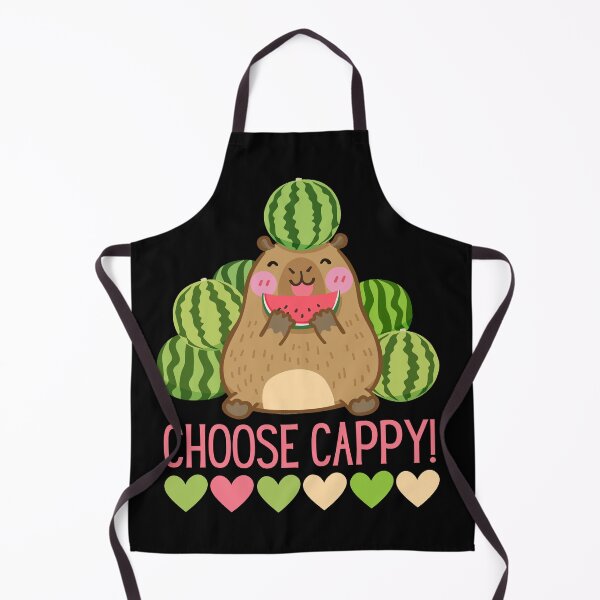 Item preview, Choose cappy! Cute capybara hearts designed and sold by EvergreenWhimsy.