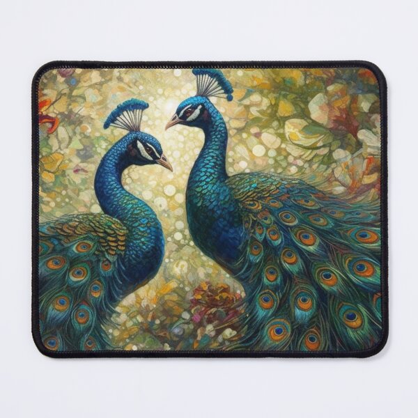 Item preview, Rare Wildlife Abstract Wall Art Peacocks Animals Oil Painting B159 designed and sold by MPCFICTION.
