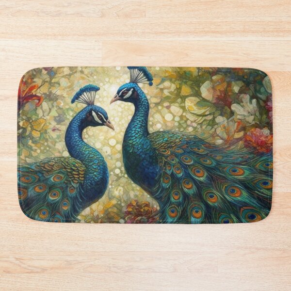 Item preview, Rare Wildlife Abstract Wall Art Peacocks Animals Oil Painting B159 designed and sold by MPCFICTION.