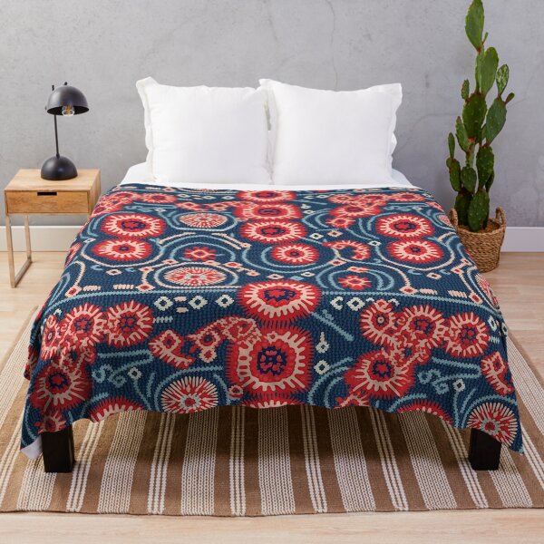 Item preview, 19 Personalised Hand-woven Batik Tapestry | Not On The High Street Mosaic Pattern For Home Decor designed and sold by PaddyMcKhan.
