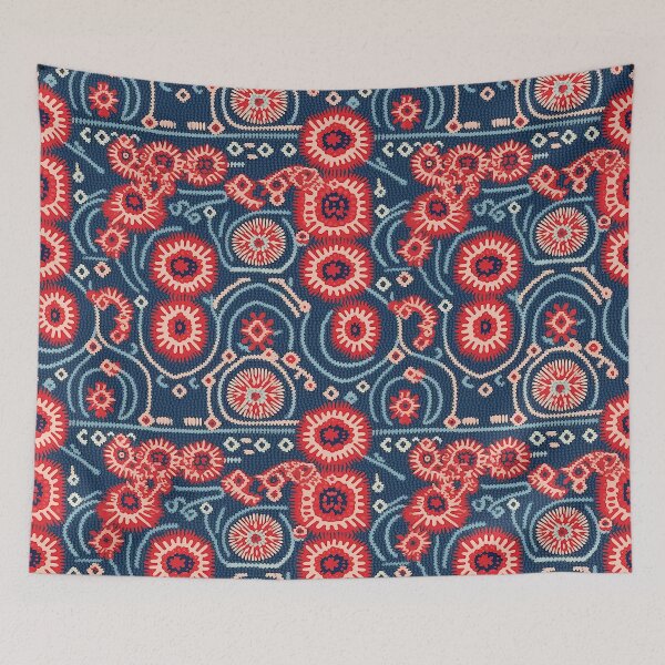 Item preview, 19 Personalised Hand-woven Batik Tapestry | Not On The High Street Mosaic Pattern For Home Decor designed and sold by PaddyMcKhan.
