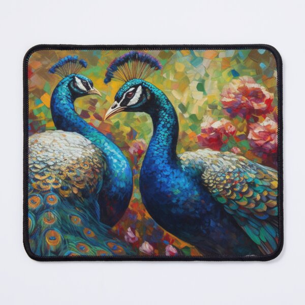 Item preview, Rare Wildlife Abstract Wall Art Peacocks Animals Oil Painting B161 designed and sold by MPCFICTION.