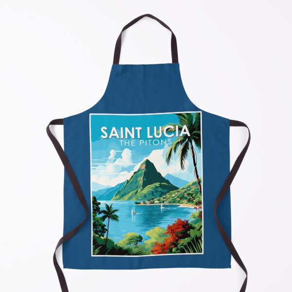 Item preview, Saint Lucia The Pitons : Travel and Tourism Advertising Print designed and sold by posterbobs.