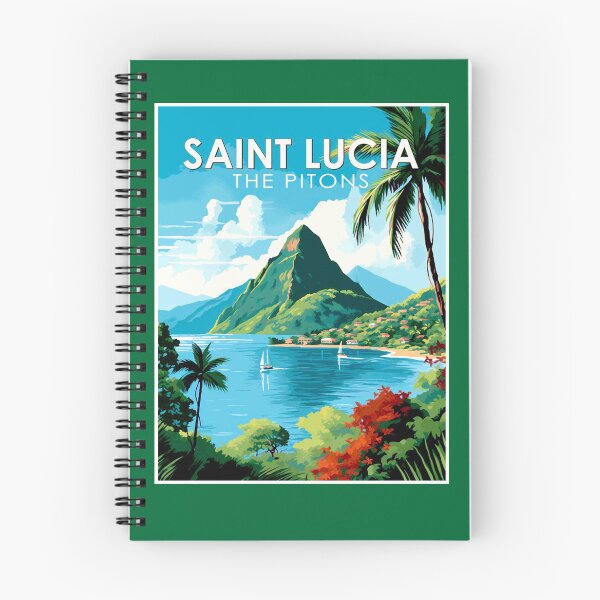 Item preview, Saint Lucia The Pitons : Travel and Tourism Advertising Print designed and sold by posterbobs.
