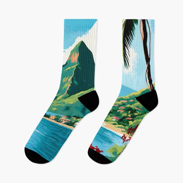Item preview, Saint Lucia The Pitons : Travel and Tourism Advertising Print designed and sold by posterbobs.