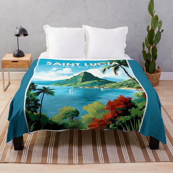 Item preview, Saint Lucia The Pitons : Travel and Tourism Advertising Print designed and sold by posterbobs.
