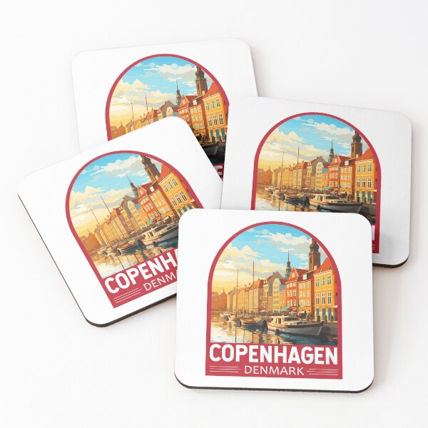 Item preview, Copenhagen Denmark Travel Art Emblem designed and sold by KrisSidDesigns.
