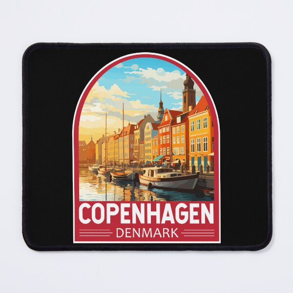 Item preview, Copenhagen Denmark Travel Art Emblem designed and sold by KrisSidDesigns.