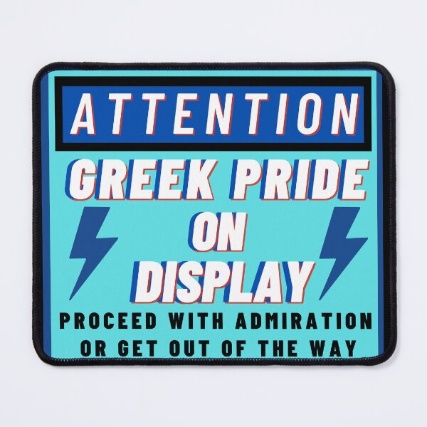 Item preview, Attention Greek Pride On Display Design - Greece funny designed and sold by wholigans.
