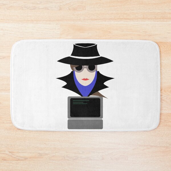 Item preview, Lady Black (Cauc W/Computer): A Cybersecurity Design designed and sold by McNerdic.