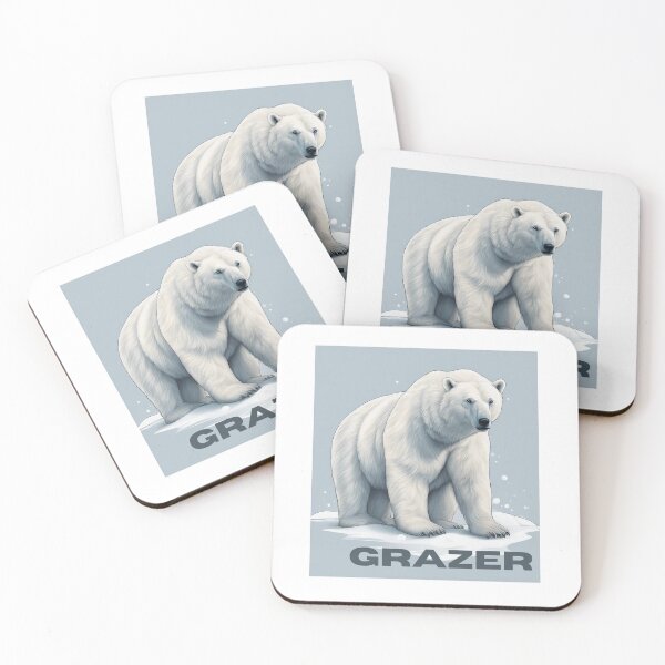 Item preview, Bear Grazer Sticker, Grazer Bear Sticker, Awesome Bear Grazer Sticker, Fat Bear Week Sticker  designed and sold by Footy Frenzy.