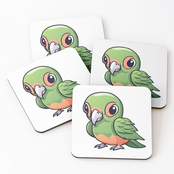 Item preview, Cute Baby Quaker Parrot Cartoon designed and sold by anaraee.