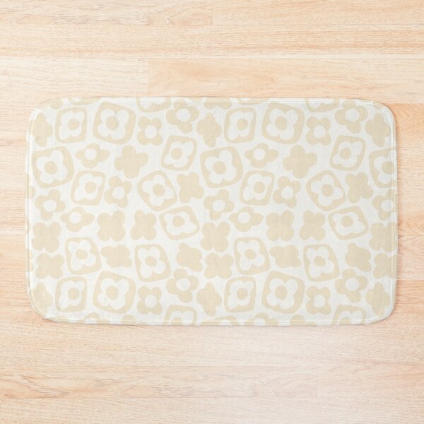 Item preview, BOHO BOXY MODERN FLOWER PATTERN NEUTRAL BEIGE CREAM designed and sold by blomastudios.