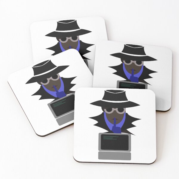 Item preview, Lady Black Shush (Afro W/Computer): A Cybersecurity Design designed and sold by McNerdic.