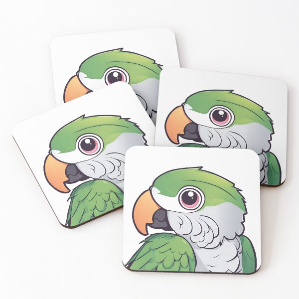 Item preview, Quaker Parrot Cartoon Head designed and sold by anaraee.