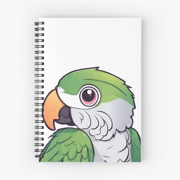 Item preview, Quaker Parrot Cartoon Head designed and sold by anaraee.