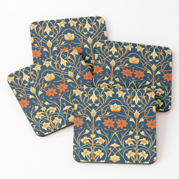 Item preview, Art Deco Nouveau Inspired Floral Tapestry designed and sold by digitalvintage.