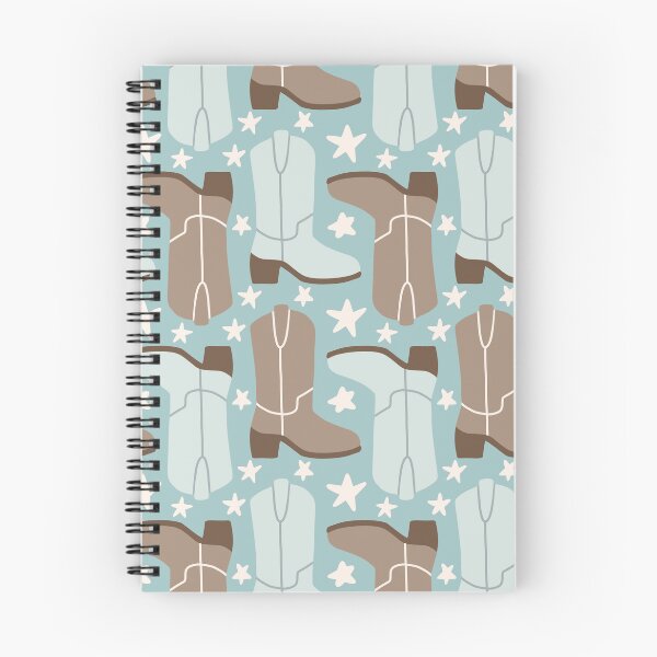 Item preview, Cowboy Boots Pattern (blue/brown) designed and sold by Design Minds Boutique.