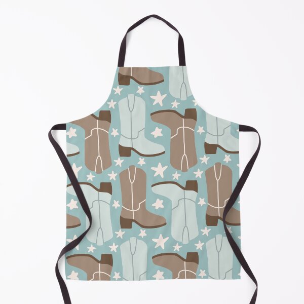 Item preview, Cowboy Boots Pattern (blue/brown) designed and sold by Design Minds Boutique.