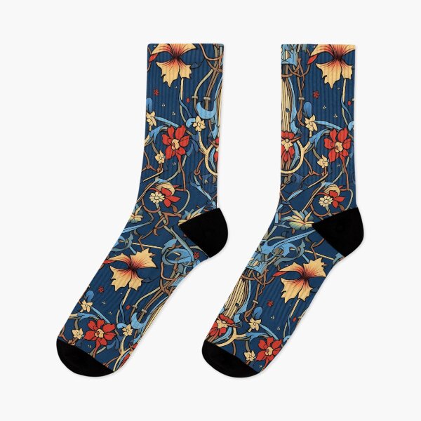 Item preview, Art Deco Nouveau Inspired Floral Tapestry designed and sold by digitalvintage.