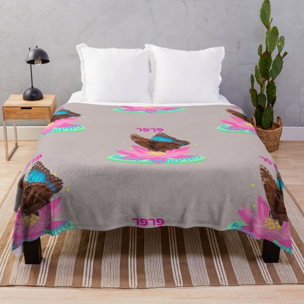 Item preview, Blue Butterfly on a Pink Lotus Flower designed and sold by DCM MERCH on Amazon.