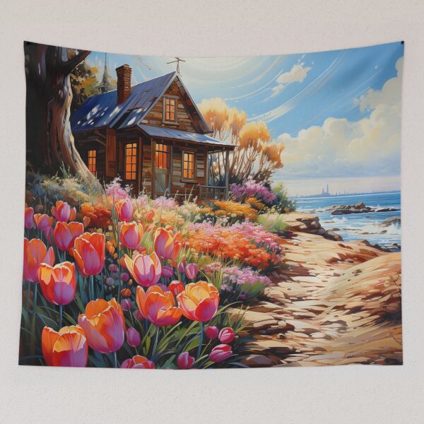 Item preview, Beach Cabin designed and sold by Dawn van Doorn.