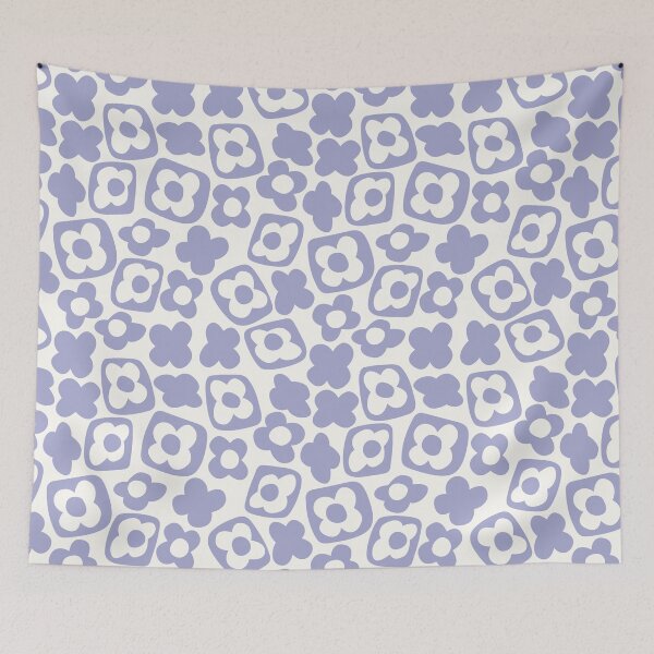 Item preview, BOHO BOXY MODERN FLOWER PATTERN LILAC MAUVE designed and sold by blomastudios.