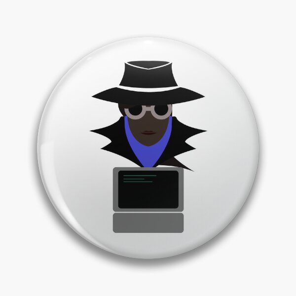 Item preview,  Lady Black (Afro W/Computer): A Cybersecurity Design designed and sold by McNerdic.