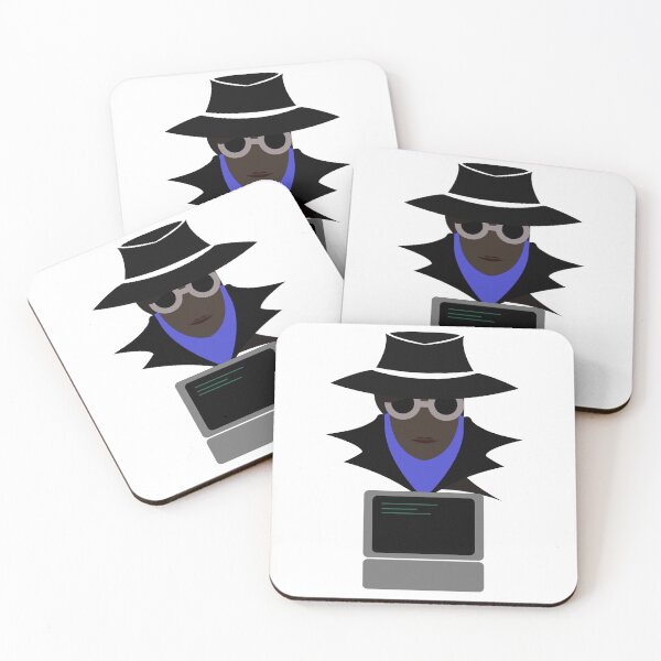 Item preview,  Lady Black (Afro W/Computer): A Cybersecurity Design designed and sold by McNerdic.