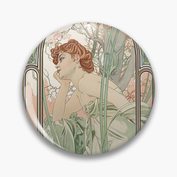 Item preview, The Four Times of the Day - Evening Contemplation, by Alphonse Mucha. HIGH DEFINITION designed and sold by MINDTHECHERRY.