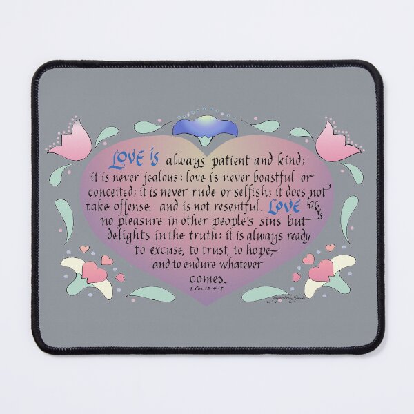 Item preview, Corinthians Love is always patient and kind designed and sold by Jacqueline Shuler.