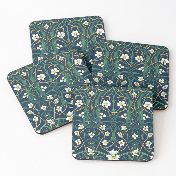 Item preview, Art Deco Nouveau Inspired Floral Tapestry designed and sold by digitalvintage.