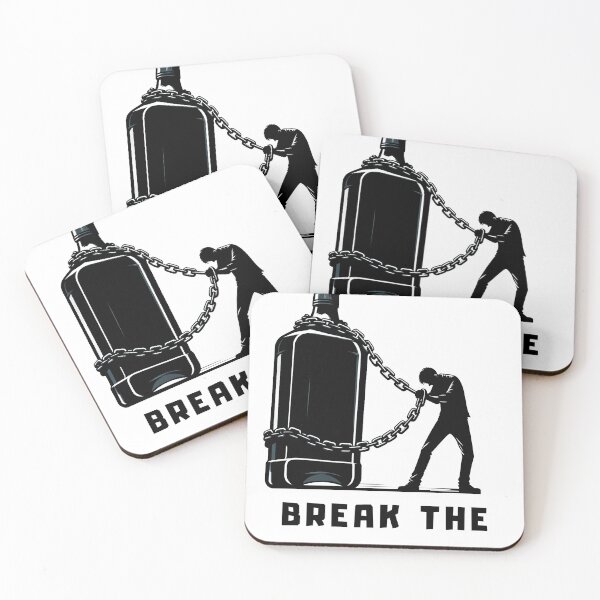 Item preview, Break the Shackles - Alcoholism Awareness Design designed and sold by PapaMikeCrafts.