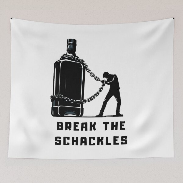 Item preview, Break the Shackles - Alcoholism Awareness Design designed and sold by PapaMikeCrafts.