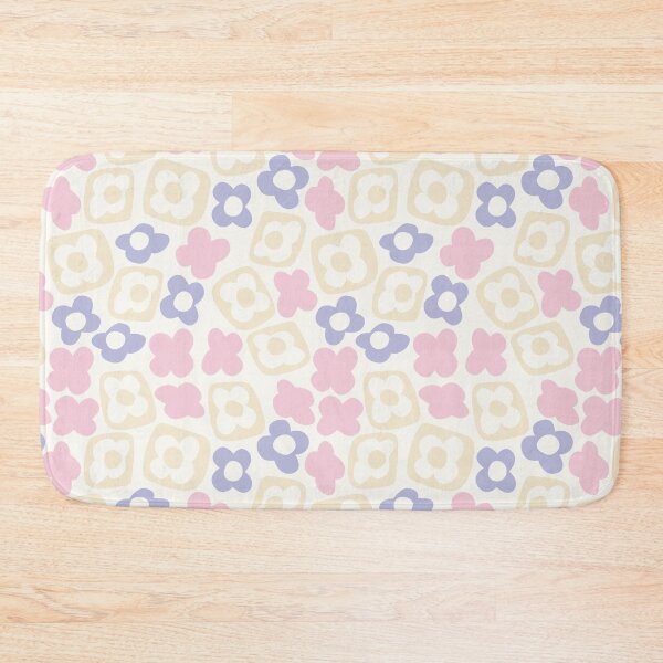 Item preview, BOHO BOXY MODERN FLOWER PATTERN PASTEL PINK PURPLE BEIGE designed and sold by blomastudios.