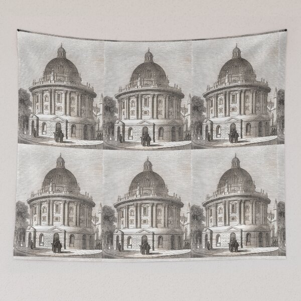 Item preview, Radcliffe camera, Radcliffe Square, Oxford, England, 19th century scene designed and sold by artfromthepast.