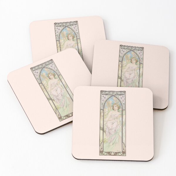 Item preview, The Four Times of the Day - Morning Awakening, by Alphonse Mucha. HIGH DEFINITION designed and sold by MINDTHECHERRY.