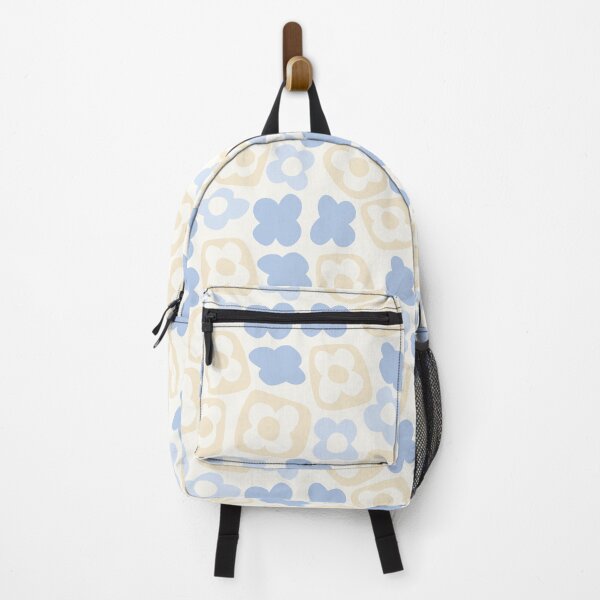 Item preview, BOHO BOXY MODERN FLOWER PATTERN PASTEL BLUE BEIGE designed and sold by blomastudios.