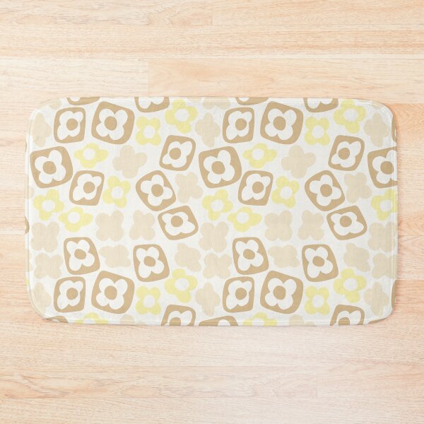 Item preview, BOHO BOXY MODERN FLOWER PATTERN PASTEL YELLOW BEIGE designed and sold by blomastudios.