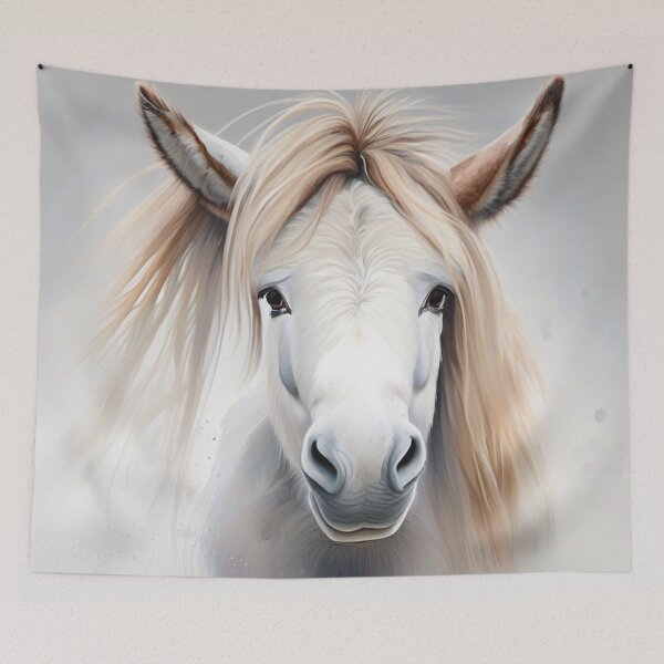 Item preview, Donkey Portrait on a Misty Background designed and sold by Wolfheartart.