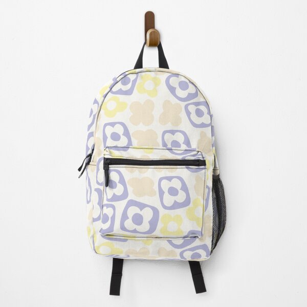 Item preview, BOHO BOXY MODERN FLOWER PATTERN PASTEL YELLOW BEIGE LILAC designed and sold by blomastudios.