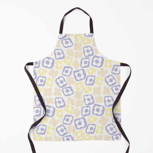 Item preview, BOHO BOXY MODERN FLOWER PATTERN PASTEL YELLOW BEIGE LILAC designed and sold by blomastudios.